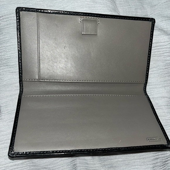 Coach Checkbook/Tri-fold Wallet Perfect Condition, Black, Vintage - Picture 6 of 15
